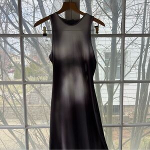 Bershka Black and Gray Gradient Midi Dress